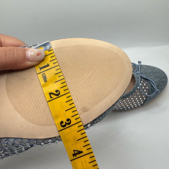 Steve Madden Women’s Cherish Mesh Rhinestone Block-Heel Ballet Flats Sz 9.5M - Picture 11 of 12